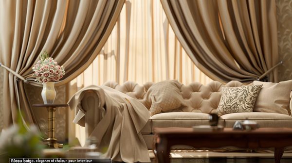 Rideau beige : élégance et chaleur pour votre intérieur